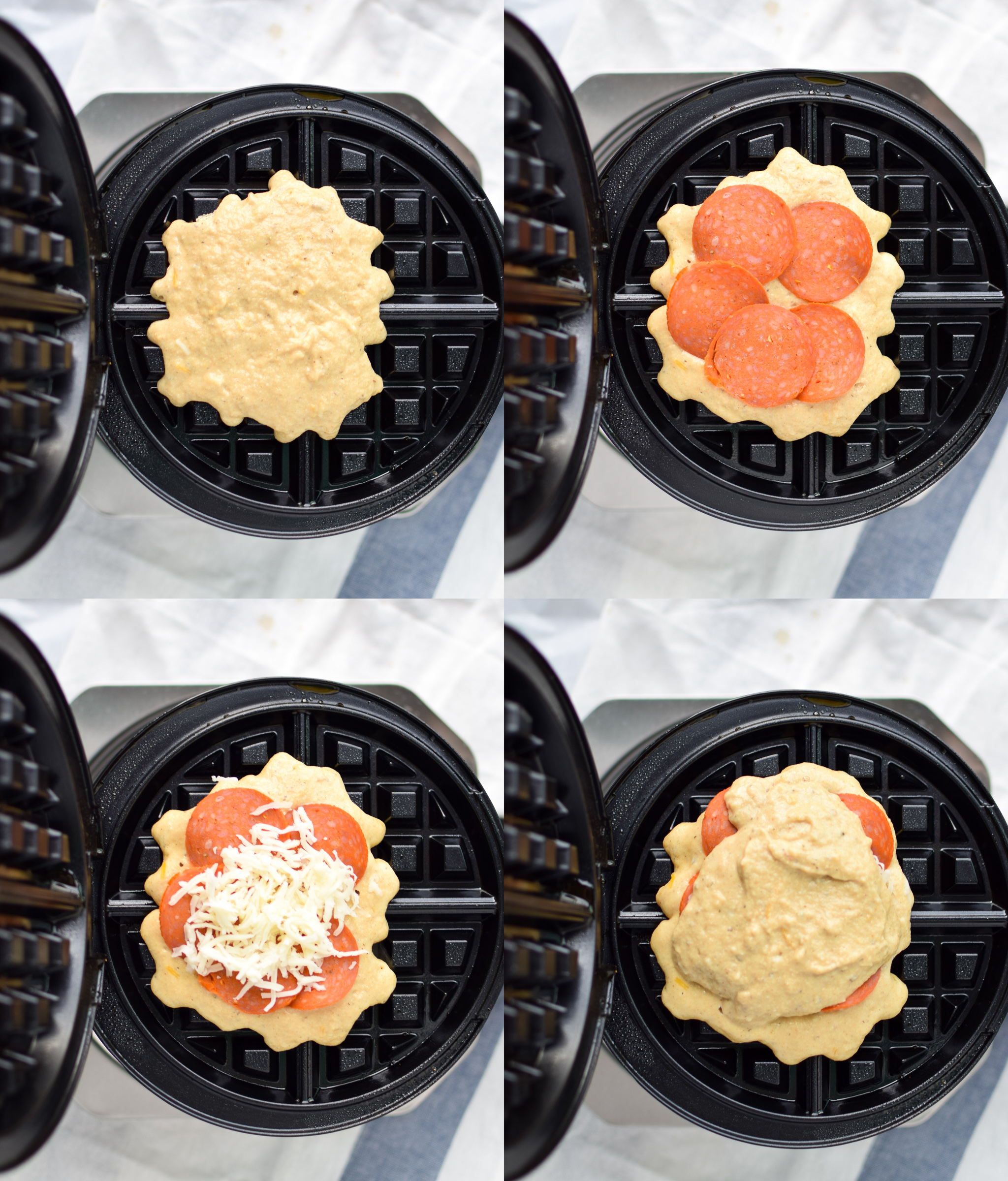 Protein Packed Pepperoni Pizza Waffles - Project Meal Plan