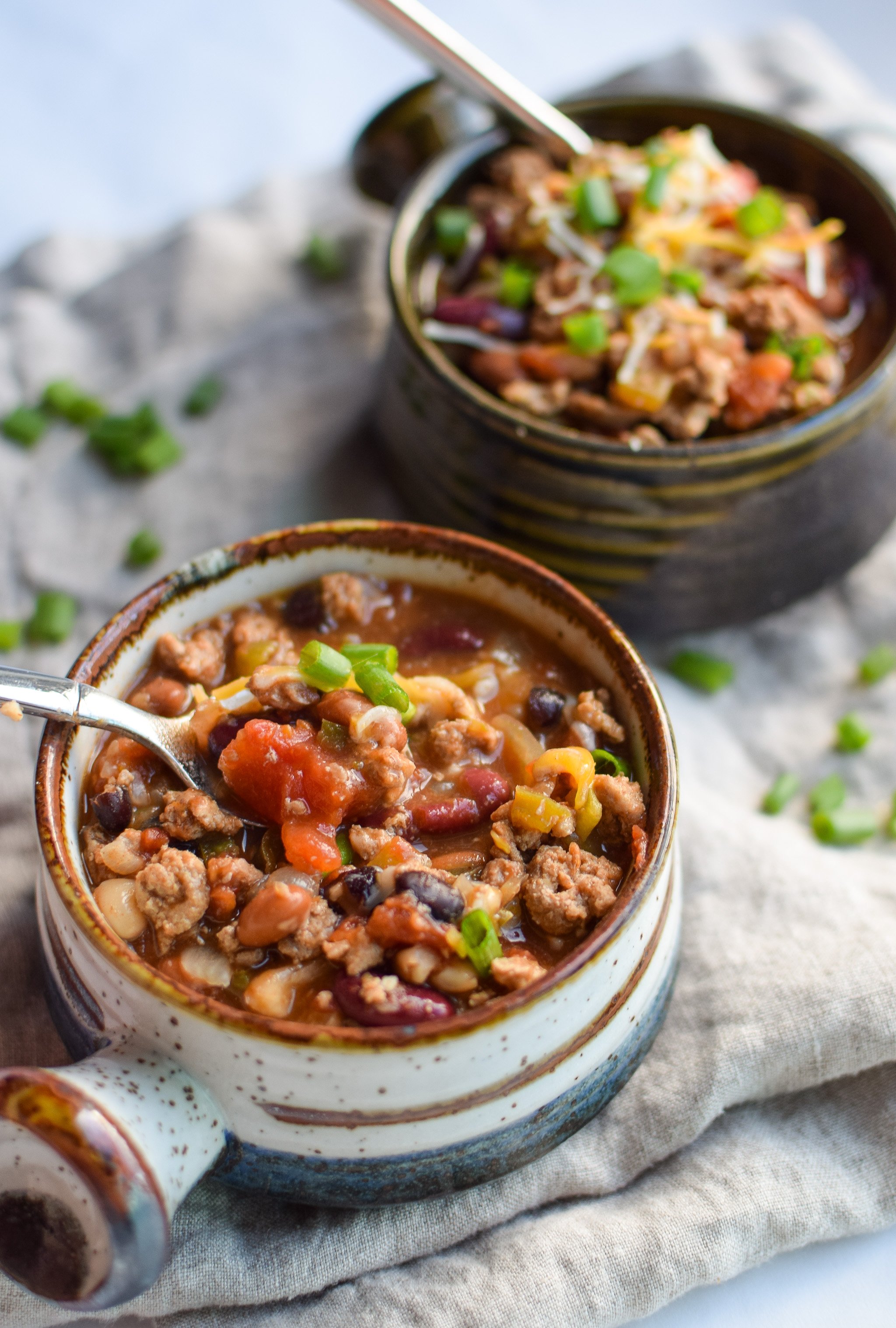 Easy Slow Cooker 4-Bean Turkey Chili - Project Meal Plan