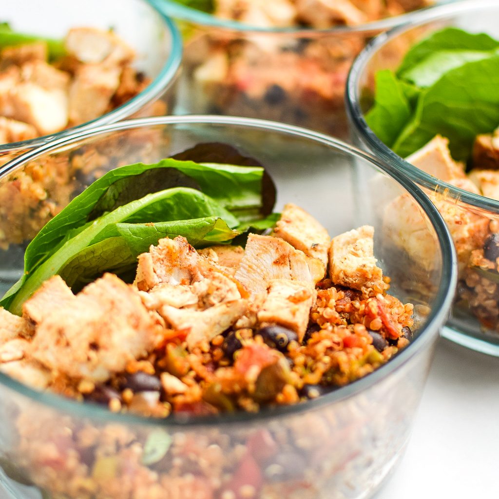 Mexican Quinoa Chicken Salad Lunch Bowls - Project Meal Plan