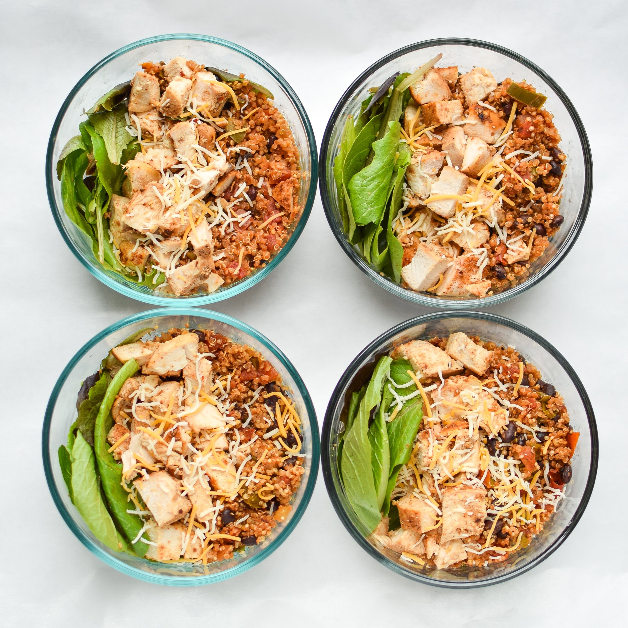 Mexican Quinoa Chicken Salad Lunch Bowls Project Meal Plan
