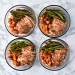 Meal Prep Asian-Style Marinated Chicken with Veggies - An easy & flavorful chicken marinade for Asian-style baked chicken with my favorite veggies! - ProjectMealPlan.com