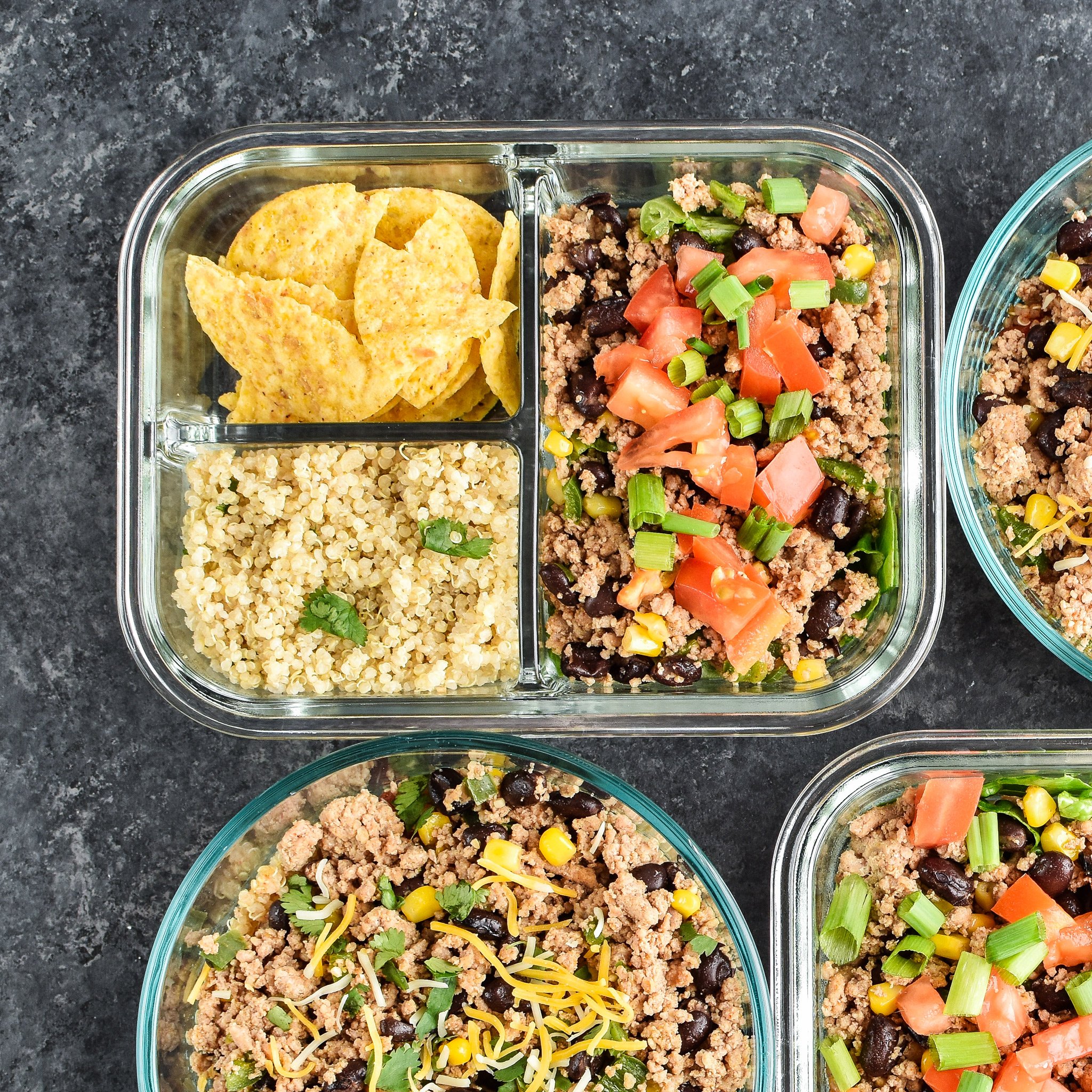 Hot & Cold Turkey Taco Meal Prep [+video!] - Project Meal Plan