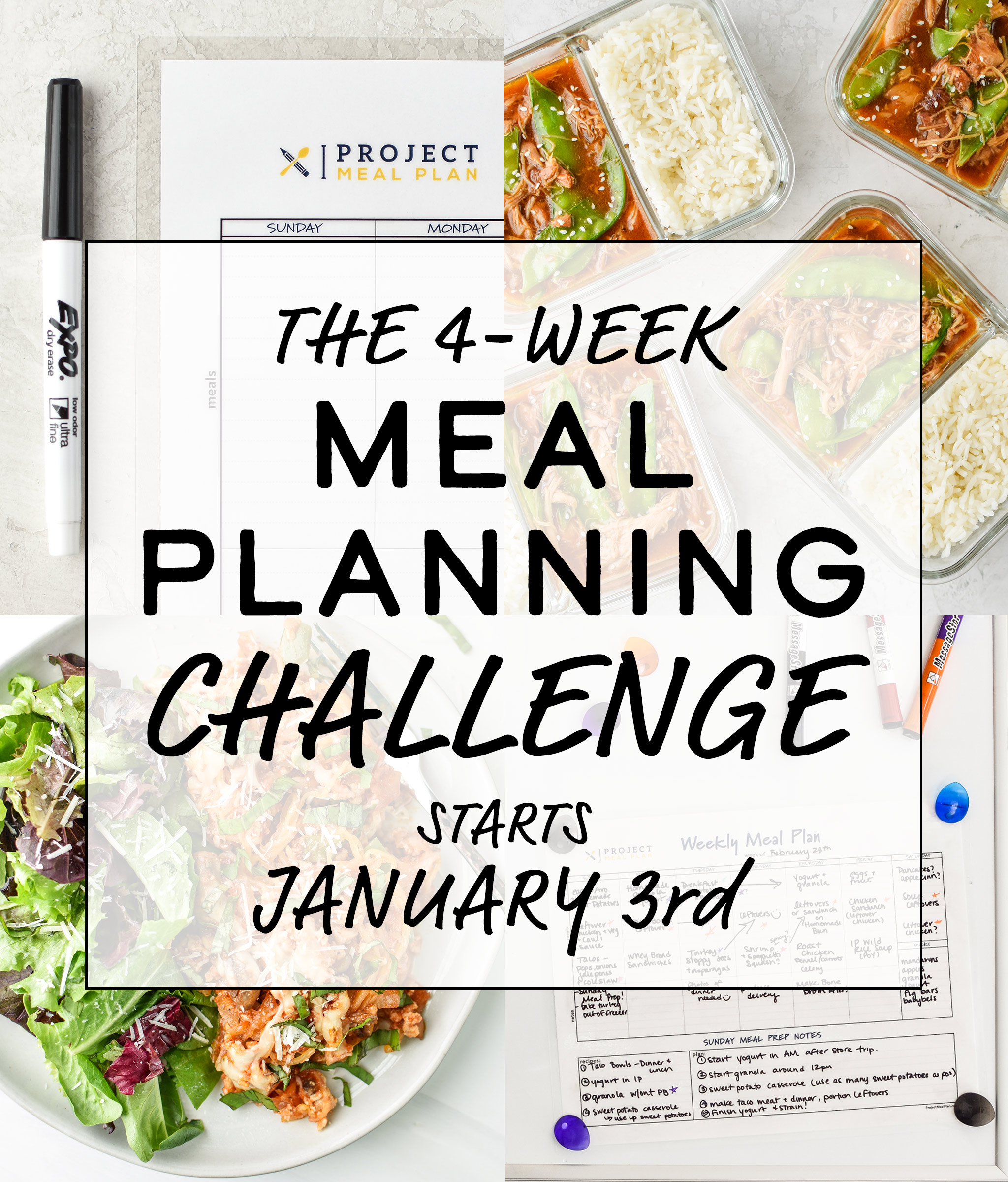 4 Week Meal Planning Challenge January 2019 Project Meal Plan